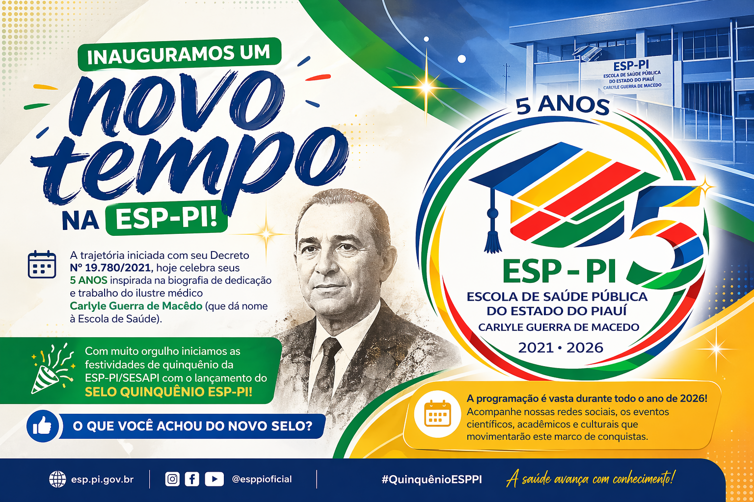 Inauguração do quinquênio da ESP-PI